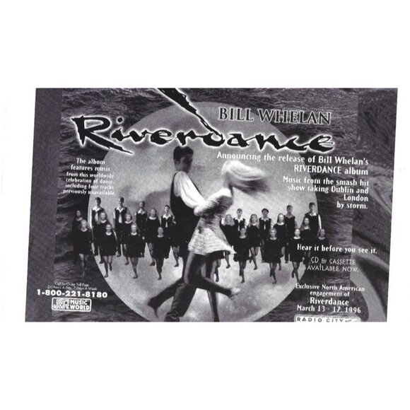 Bill Whelan Riverdance Print CD Advertisement 1990s Vintage Print Ad - Picture 2 of 2